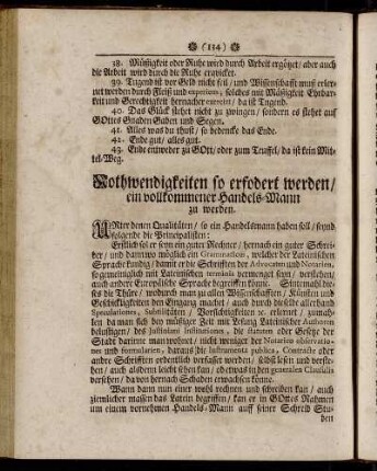 Nothwendigkeiten so erfodert werden/ ein vollkommener Handelsmann zu werden.