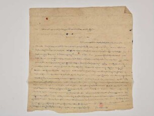 Konzept eines Briefes