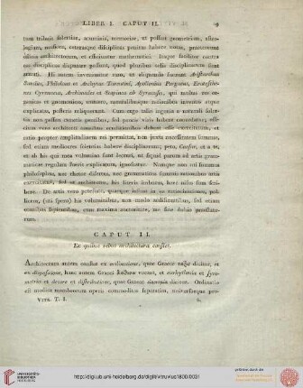 Caput II: Ex quibus rebus architectura constet