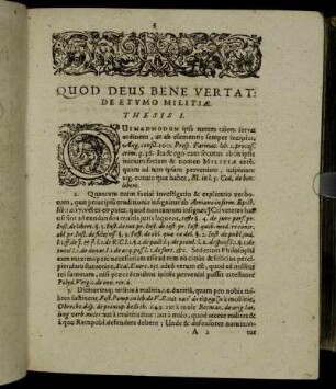Quod Deus Bene Vertat: De Etymo Militiæ.