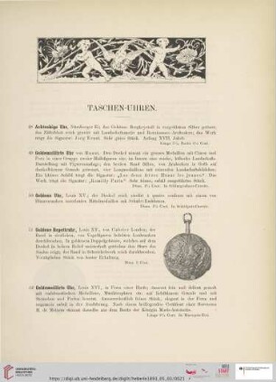Taschen-Uhren (Nr. 48 - 78)