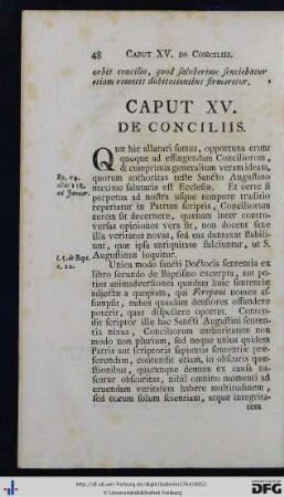 Cap. XV - XVI.