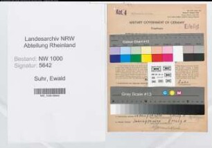 Entnazifizierung Ewald Suhr, geb. 17.02.1896 (Brandmeister)