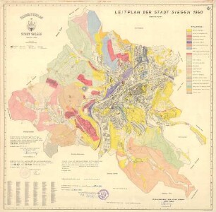 Leitplan der Stadt Siegen,. Besitzplan. 1. Ausfertigung