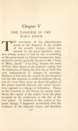 Chapter V. The Japanese in the Nara epoch