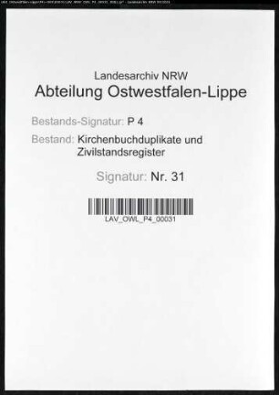 Zivilstandsregister der Munizipalität Bochum (H 1811). (Gemeinde: Bochum, Stadt)