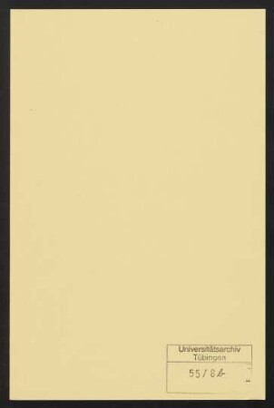 Promotionen im Dekanatsjahr 1832/1833
