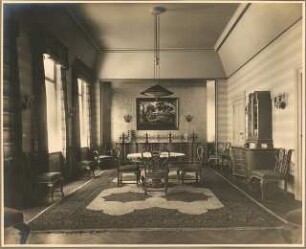 Wohnung Werner Palm, Berlin. Inneneinrichtung: Speisezimmer
