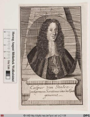 Bildnis Caspar Stieler (1705 von)