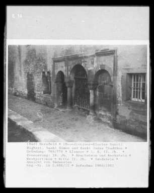 Ehemaliges Benediktinerkloster — Ostflügel der ehemaligen Klausurgebäude — Westportikus