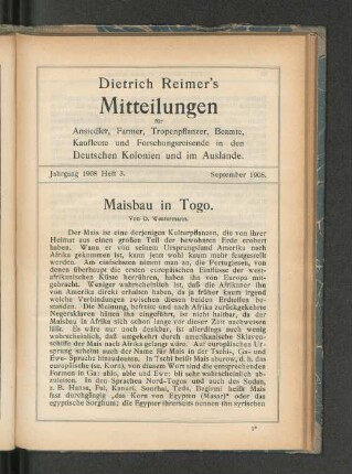 Heft 3., September 1908