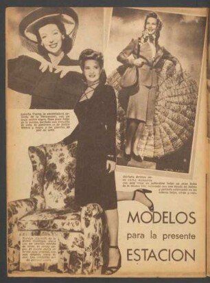 Modelos para la presente estación