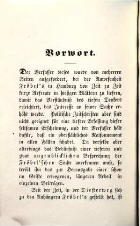 Zum Verständnisse Friedrich Fröbel's, 1