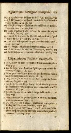Disputationes Iuridicae incompactae