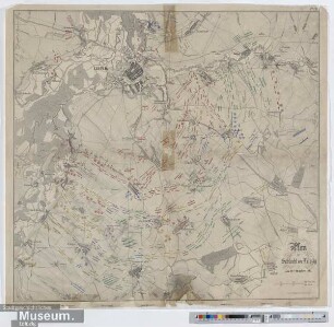 Plan der Schlacht vor Leipzig am 18. October 1813