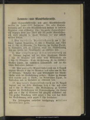 Sonnen- und Mondfinsternisse