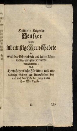 305-336, Himmel-steigende Seufzer und inbruenstige Kern-Gebete