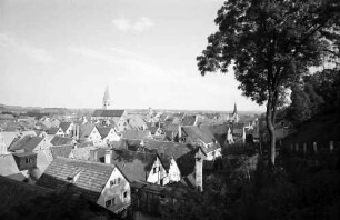 Kaufbeuren: Blick über die Stadt, von der Stadtmauer