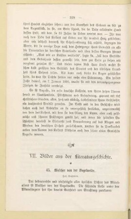 VII. Bilder aus der Literaturgeschichte