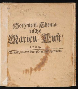 Hochfürstl-Themarische Marien-Lust