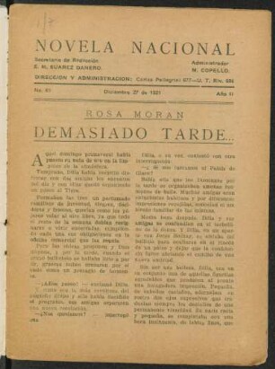 1921006100: Demasiado tarde ...