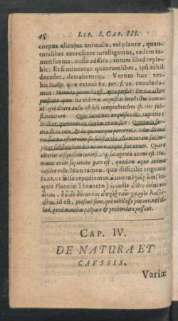 Cap. IV. De Natura Et Caussis