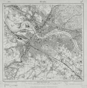 Topographische Karte Dresden, Ausgabe 1912. N° 66 [4948] (1:25 000)