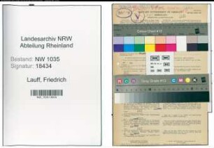 Entnazifizierung Friedrich Lauff , geb. 05.07.1904 (Steiger)