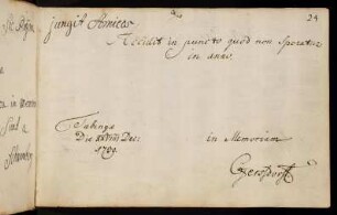 24r, Gersdorff, Georg Ernst von. Tübingen, 29.12.1739