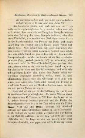 Chronologie der ältesten muhammedanischen Münzen