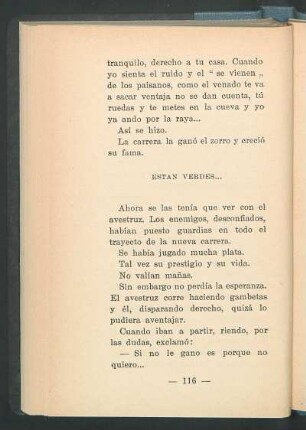 Están verdes...