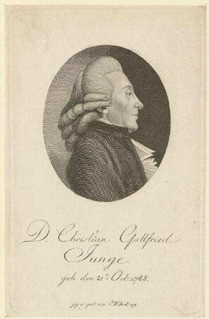 Dr. Christian Gottfried Junge; geb. 21. Oktober 1748