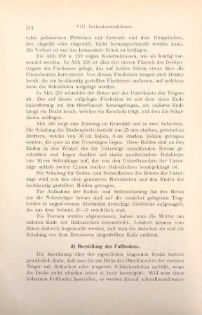 d) Herstellung des Fußbodens