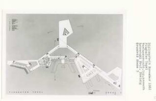 Flughafen Tegel, Berlin-Reinickendorf (Diplomarbeit bei Peter Poelzig): Polizeirevier, Laden, Ebene 3, Grundriss 1:500