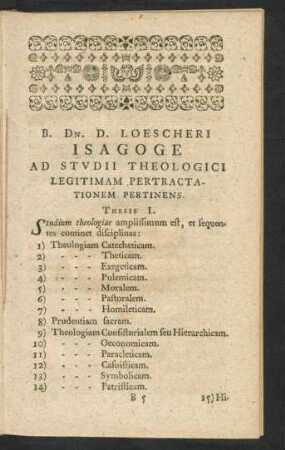 B. DN. D. Loescheri Isagoge ...