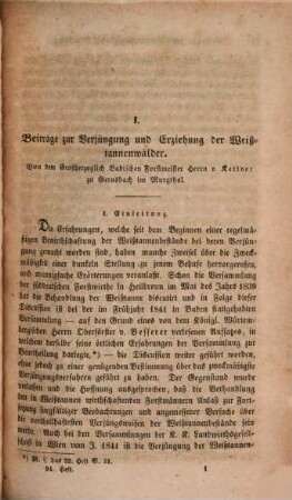 Neue Jahrbücher der Forstkunde. 24. 1842