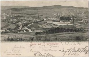 Schirgiswalde. Ortsansicht, Ansichtskarte