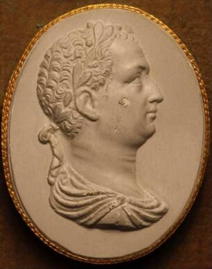 Profilbildnis des Otho oder Titus Vespasianus (Daktyliothek, Das Alterthum nach Lippert und Visconti)
