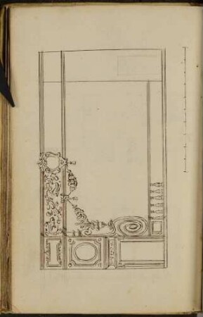 Architekturdetail mit Balustrade und Girlanden, evtl. Entwürfe für den Umbau des Königschlosse in Warschau