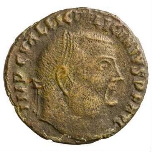 Münze, Follis, 316 - 317 n. Chr.