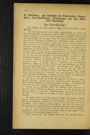 Zur Comenius-Feier