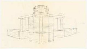 Stand der Fa. Seibt auf der Funkausstellung 1930, Berlin: Perspektivische Ansicht
