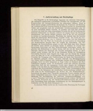 7. Justizverwaltung und Rechtspflege