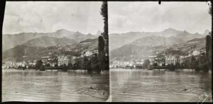 Blick auf das Seeufer von Montreux