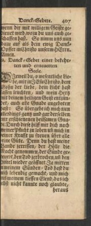 2. Danck-Gebet einer bekehrten und erneuerten Seele.