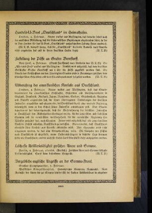 Abberufung der amerikanischen Konsuln aus Deutschland.