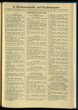 Genossenschafts- und Handelsregister