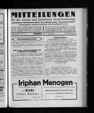 Jahrgang 1927, Hamburg, den 4. September, Nummer 36