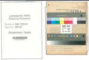 Entnazifizierung Gisela Sondermann , geb. 19.03.1912 (Lehrerin)
