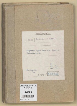 Ermordung Walther Rathenaus.- Verfahren gegen Techow und Genossen: Bd. 2